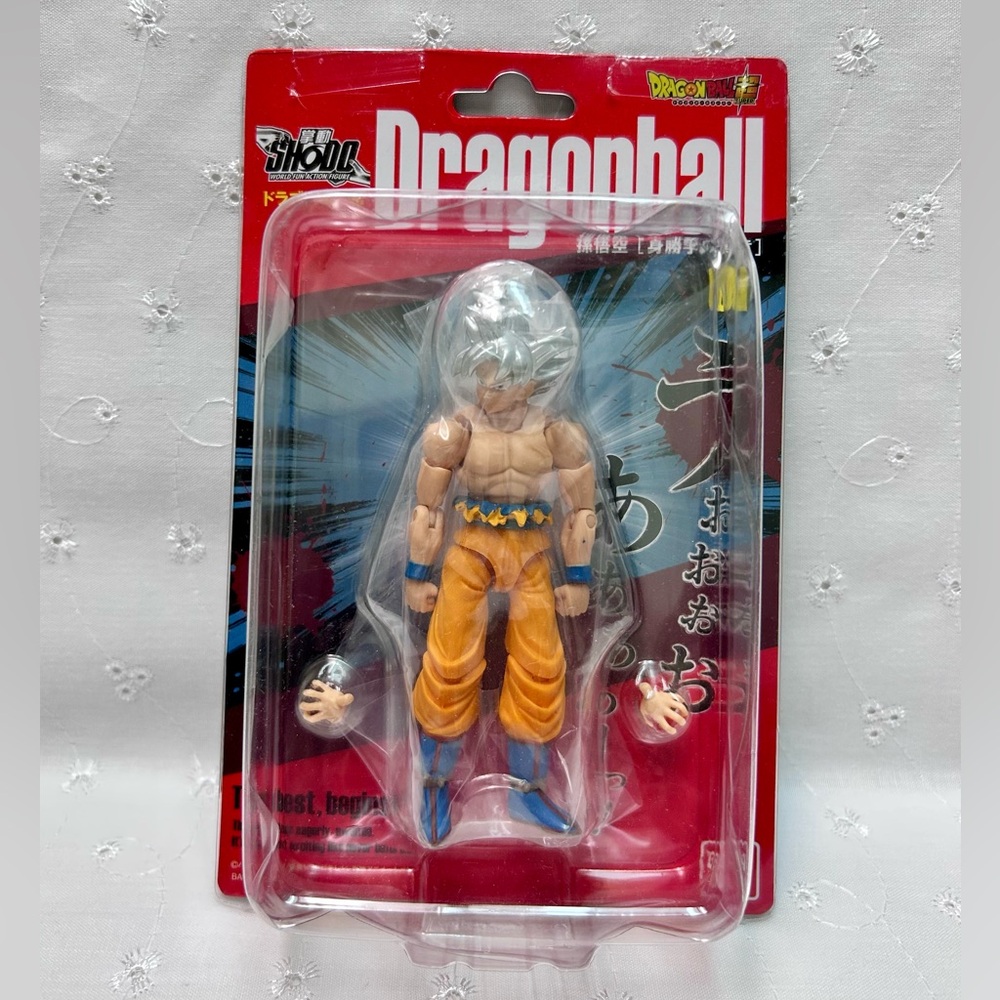 Bandai Shodo 6 Son Goku Silver Dragon Ball Z Action Figure